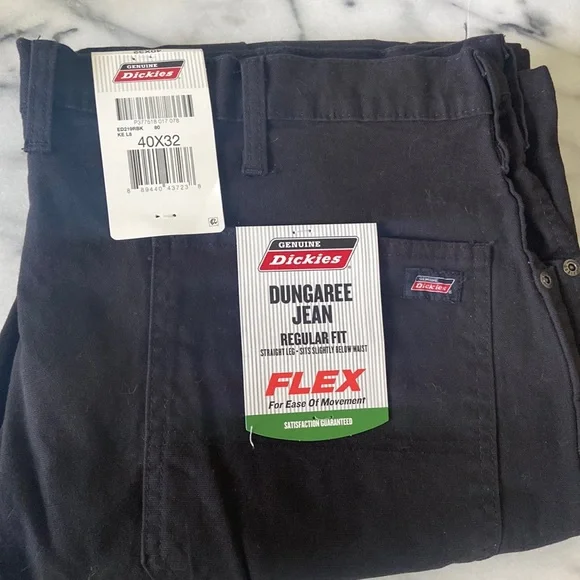 Dickies Dungaree Jean Regular Fit Straight Leg Flex for ease of movement - Picture 6 of 14